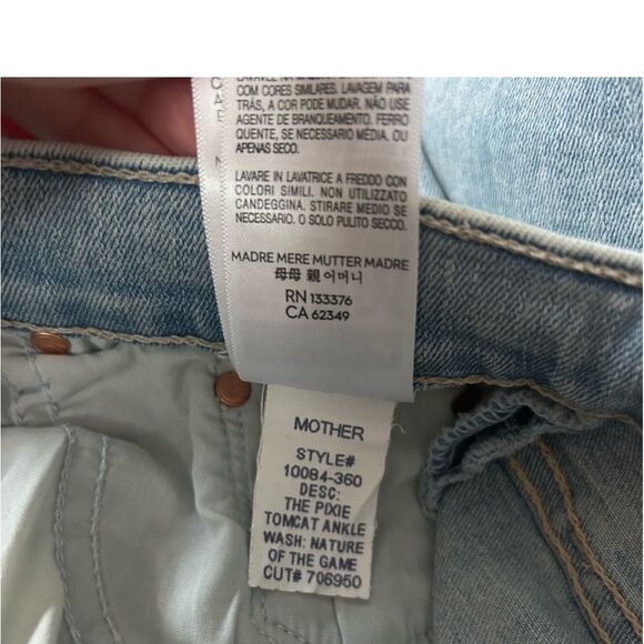 Mother “The Pixie Tomcat” Denim Jean 24 NWT $278 - Picture 5 of 11